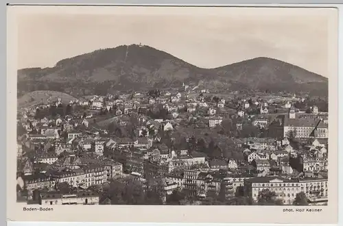 (54707) Foto AK Baden-Baden, Gesamtansicht, Blick vom Schloss Solms V