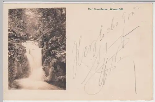(51728) AK Baden-Baden, Geroldsauer Wasserfall, 1906