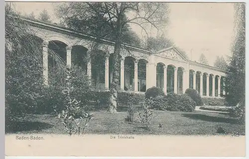 (49895) AK Baden-Baden, Trinkhalle, 1905