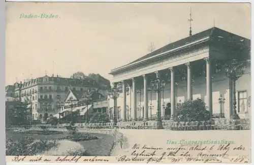 (4903) AK Baden-Baden, Konversationshaus 1901