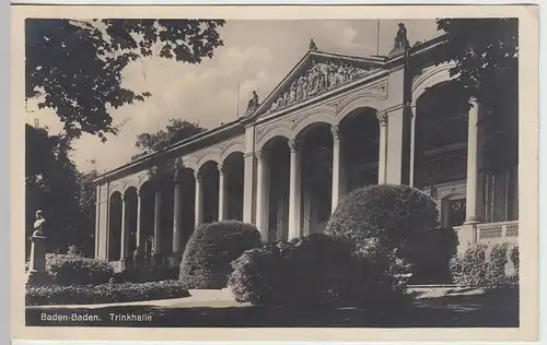 (39628) Foto AK Baden-Baden, Trinkhalle 1931
