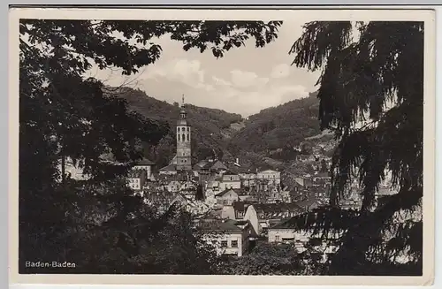 (39624) Foto AK Baden-Baden, Totale 1936