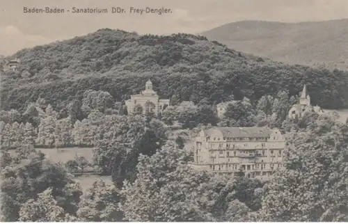 (309) AK Baden-Baden, Sanatorium Dr. Frey-Dengler, bis 1918