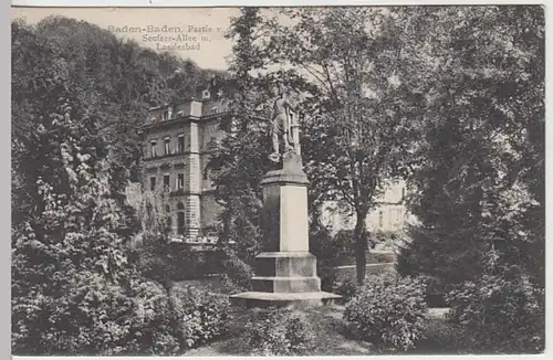 (27555) AK Baden-Baden, Partie am Landesbad, 1910/20er