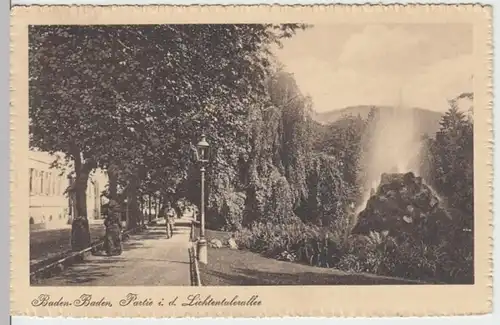 (18395) AK Baden-Baden, Lichtentaler Allee 1915