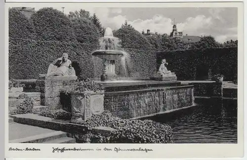 (17732) AK Baden-Baden, Josephinenbrunnen in der Gönneranlage, vor 1945