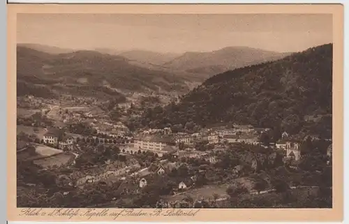 (12406) AK Lichtental, Baden-Baden, Panorama, vor 1945