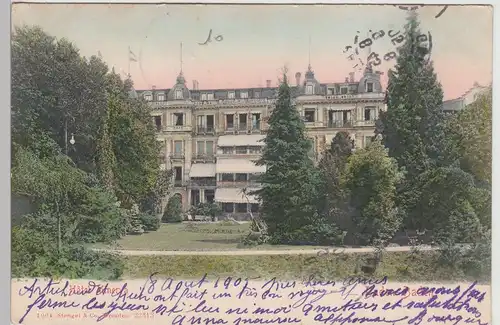 (112847) AK Baden-Baden, Hotel Minerva 1905