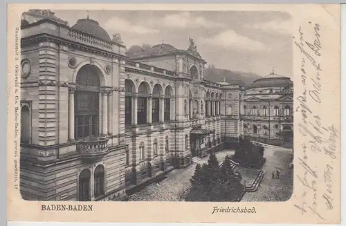 (104587) AK Baden-Baden, Friedrichsbad, 1903