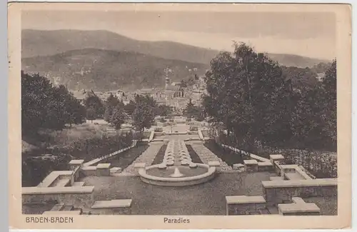 (100349) AK Baden Baden, Paradies 1927