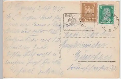 (100349) AK Baden Baden, Paradies 1927