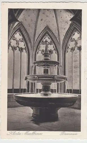 (99084) AK Kloster Maulbronn, Brunnen, vor 1945