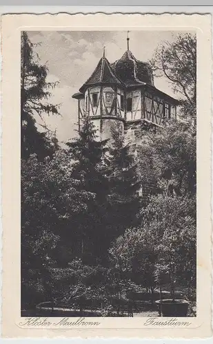 (99080) AK Kloster Maulbronn, Faustturm, vor 1945