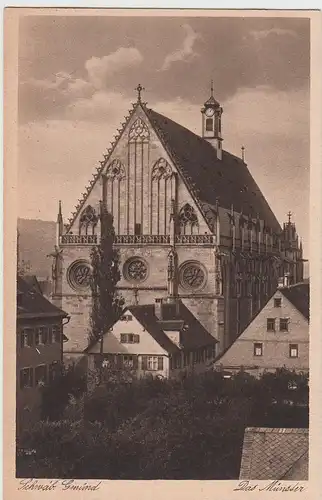 (99038) AK Schwäbisch Gmünd, Münster, vor 1945