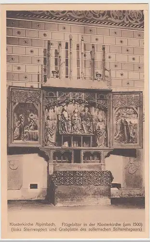 (98974) AK Alpirsbach, Klosterkirche, Flügelaltar, vor 1945