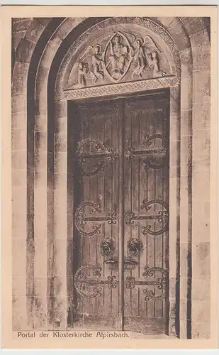 (98972) AK Alpirsbach, Klosterkirche, Portal, vor 1945