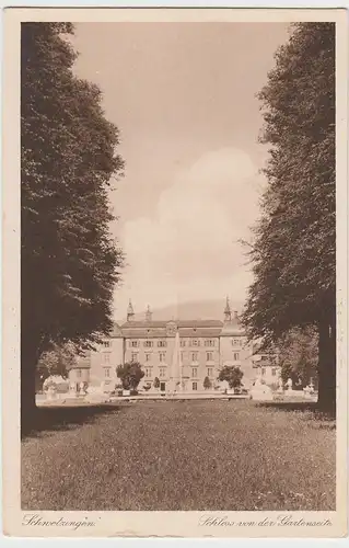 (98946) AK Schwetzingen, Schloss, Gartenseite, 1926