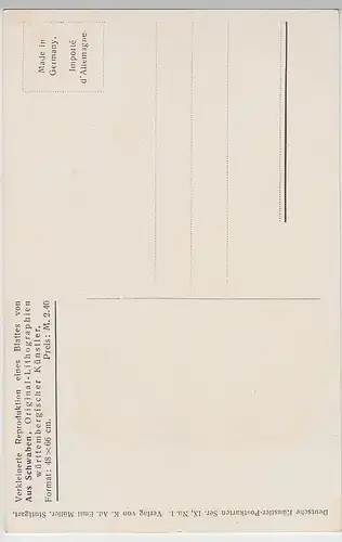(98915) Künstler AK Prof. A. Schirmer: Besigheim, Partie, vor 1945