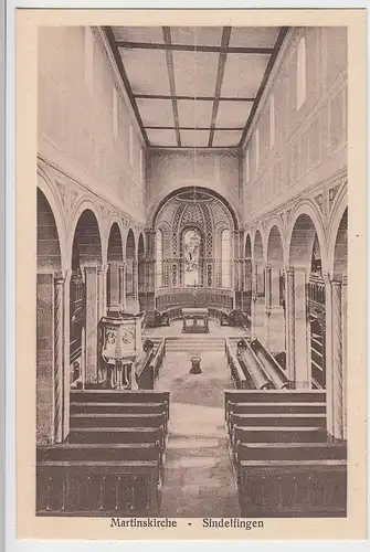 (98881) AK Sindelfingen, Martinskirche Inneres, vor 1945