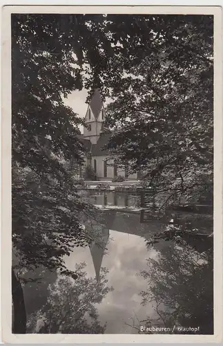 (98832) Foto AK Blaubeuren, Blautopf, Kloster 1936