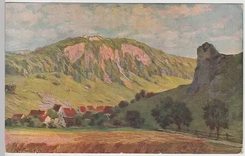 (98112) Künstler AK F. Hummel: Hoch Gundelfingen, vor 1945