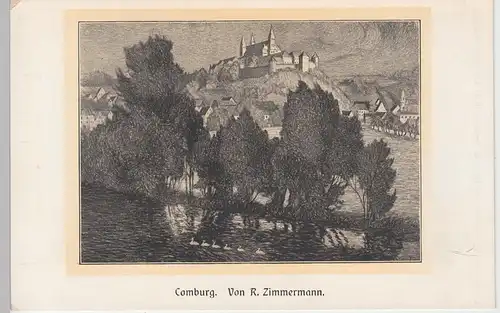(98102) Künstler AK R. Zimmermann: Comburg, vor 1945