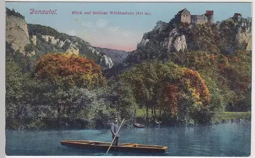 (98009) AK Donautal, Blick auf Schloss Wildenstein, vor 1945