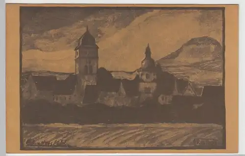 (97893) Künstler AK H. Reutter: Oberstenfeld, vor 1945