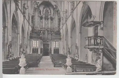 (97649) AK Salem, Baden, Klosterkirche, Inneres, Orgel 1910