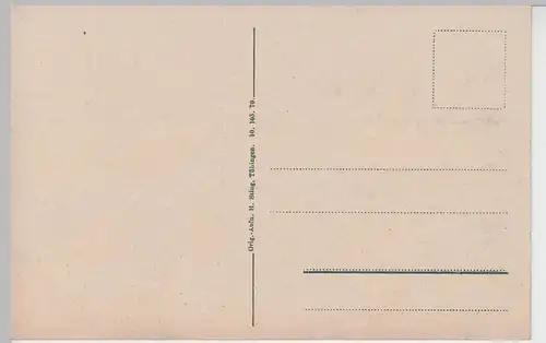 (97474) AK Hayingen, Bad. Württ., Pfarrhaus, Schulhaus, vor 1945