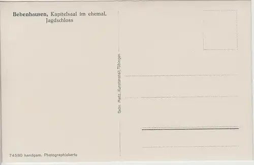 (97454) Foto AK Kloster Bebenhausen, Kapitelsaal, vor 1945