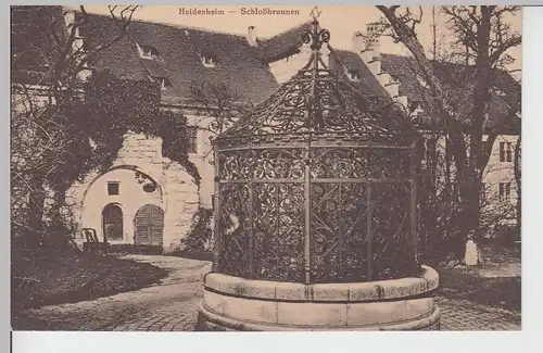 (97450) AK Heidenheim Brenz, Schloss Hellenstein, Kindlesbrunnen