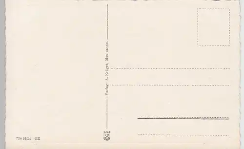 (97416) AK Kloster Maulbronn, Vorderansicht, vor 1945