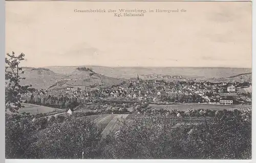 (97401) AK Weinsberg, Panorama, um 1907