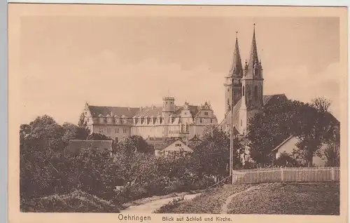 (97398) AK Öhringen, Schloss, Stiftskirche, vor 1945