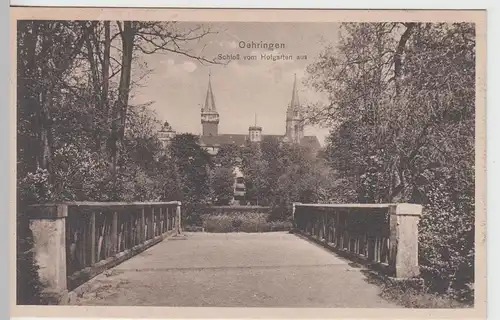 (97394) AK Öhringen, Schloss vom Hofgarten aus, vor 1945