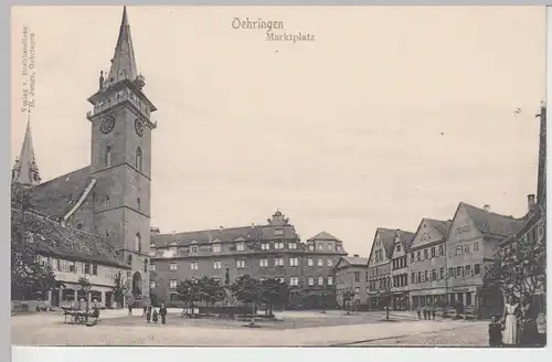 (97393) AK Öhringen, Marktplatz, Stiftskirche, bis 1905