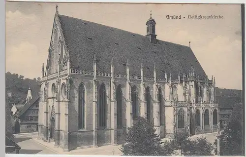 (97380) AK Schwäbisch Gmünd, Heilig Kreuz Münster, um 1909