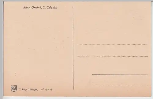 (97375) AK Schwäbisch Gmünd, St. Salvator, Felsenkapellen, vor 1945