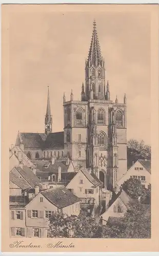 (96031) AK Konstanz, Bodensee, Münster, vor 1945