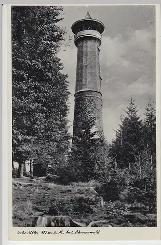 (96021) AK Schwarzwald, Hohe Möhr, Aussichtsturm, vor 1945