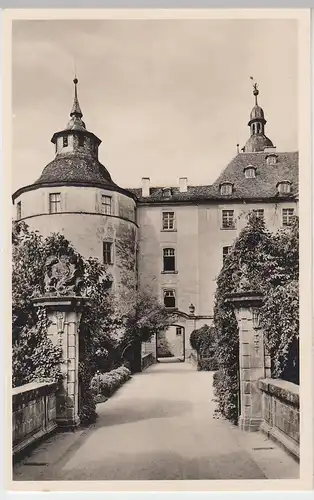 (95864) Foto AK Langenburg i.W., Eingang zum Schloss, vor 1945