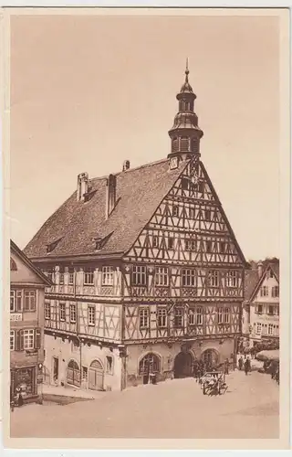 (95814) AK Backnang, Rathaus, 1934