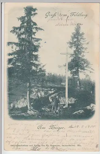 (95780) AK Gruß vom Feldberg, Am Zeiger, 1900