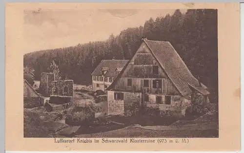 (95735) AK Kniebis im Schwarzwald, Klosterruine, 1925