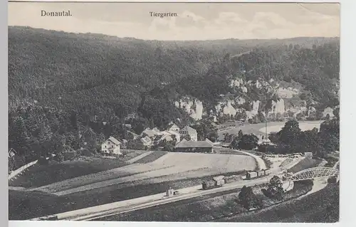 (95640) AK Beuron Thiergarten, Ansicht mit Bahnanlagen, vor 1945