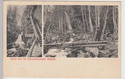 (95605) AK St. Blasien, Partie aus der Menzenschwander Schlucht, um 1905