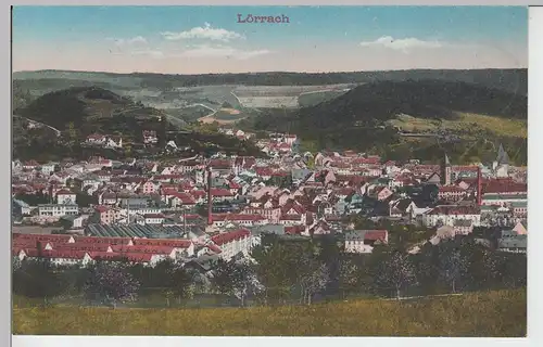 (95576) AK Lörrach, Gesamtansicht, vor 1945