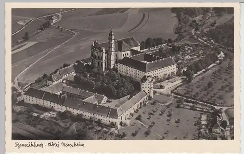 (95549) Foto AK Neresheim, Benediktiner-Abtei, vor 1945