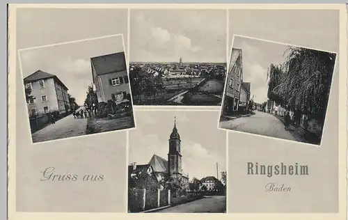 (95543) AK Ringsheim (Baden), Mehrbildkarte